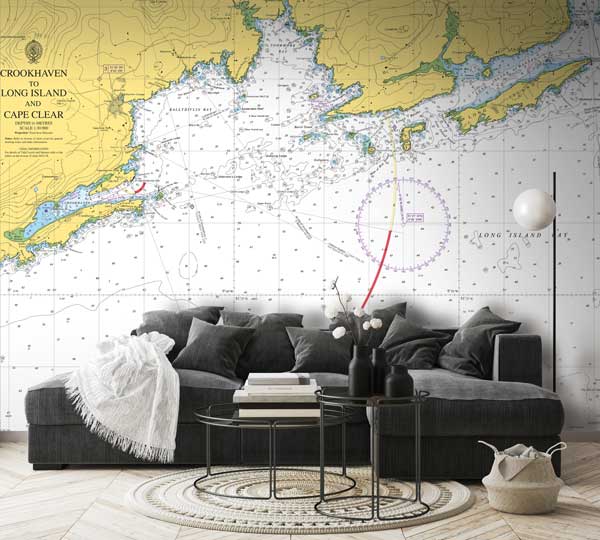 Crookhaven to Long Island and Cape Clear Wallpaper Mural