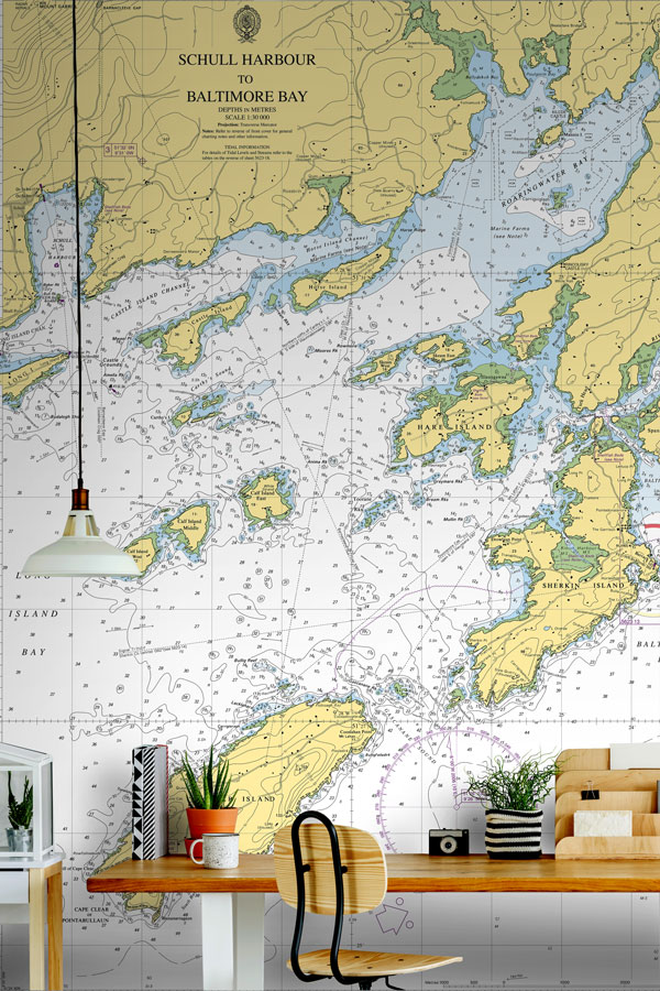 Schull Harbour to Baltimore Bay Wallpaper Mural