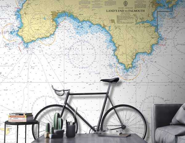 Cornwall Land's End to Falmouth Wallpaper Mural