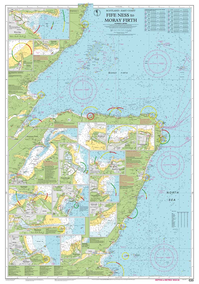 Imray Chart - Fife Ness to Moray Firth