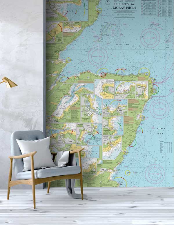 Fife Ness to Moray Firth Wallpaper Mural
