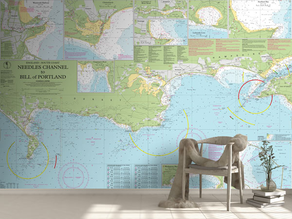 South Coast - Needles Channel to Bill of Portland Wallpaper Mural