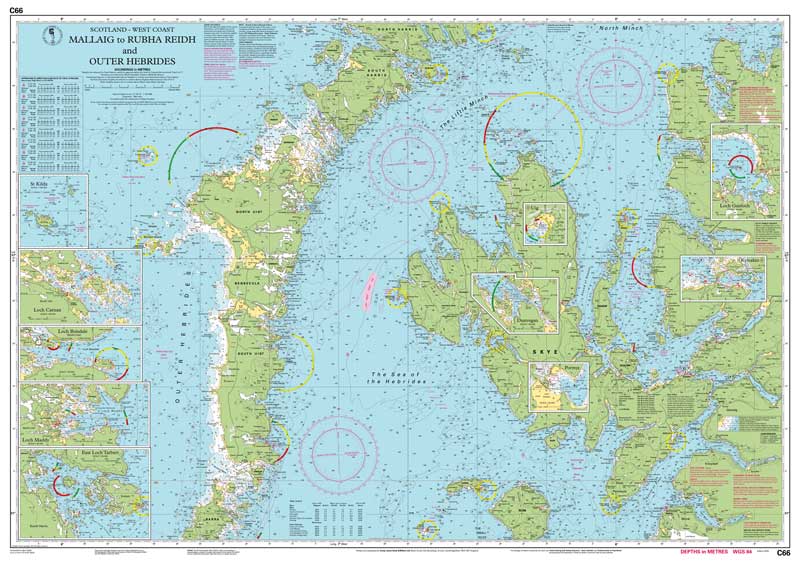 Imray Chart - Mallaig to Rubha Reidh and Outer Hebrides