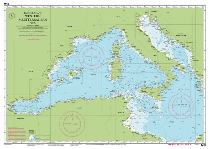 Imray Chart - Western Mediterranean