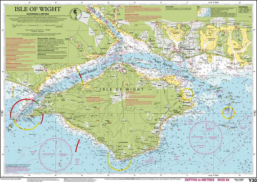 Imray Chart - Isle of Wight