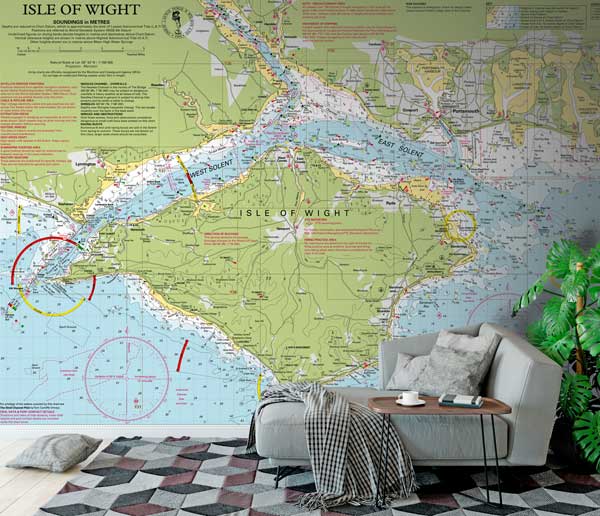 Isle of Wight Wallpaper Mural