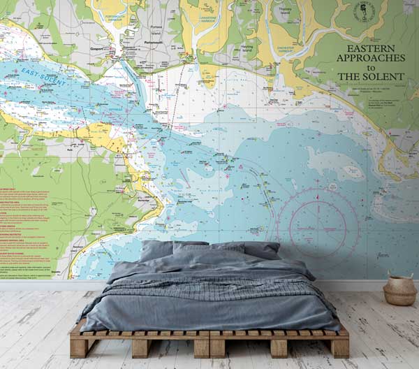 Eastern Approaches to the Solent Wallpaper Mural