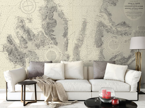 Historic Chart - Isle of Skye Wallpaper Mural