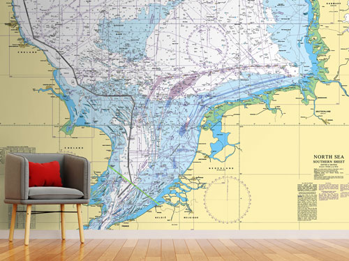 North Sea, Southern Sheet Wallpaper Mural