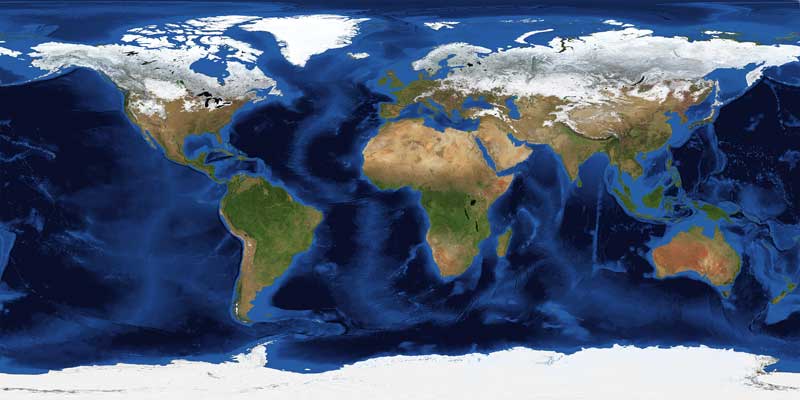 NASA Visible Earth World Map