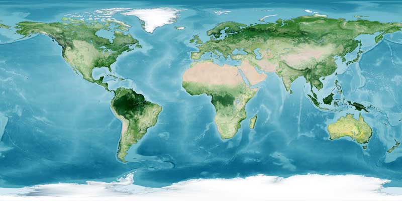 NASA Visible Earth World Map