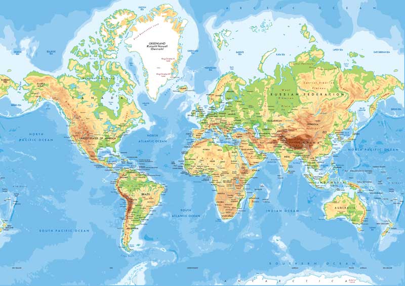 Physical World Map