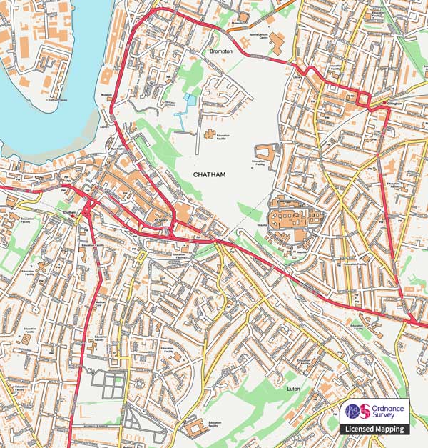 Ordnance Survey Local (1:10 000) Map Wallpaper