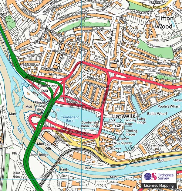 Ordnance Survey Local (1:10 000) Map Wallpaper