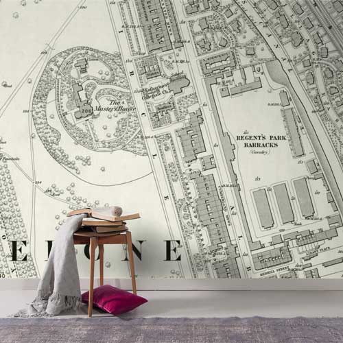 Historic OS Twenty-Five-Inch to the Mile Map Wallpaper