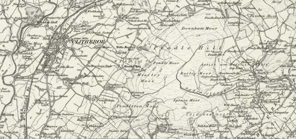 One-Inch To The Mile Map - Outline Version