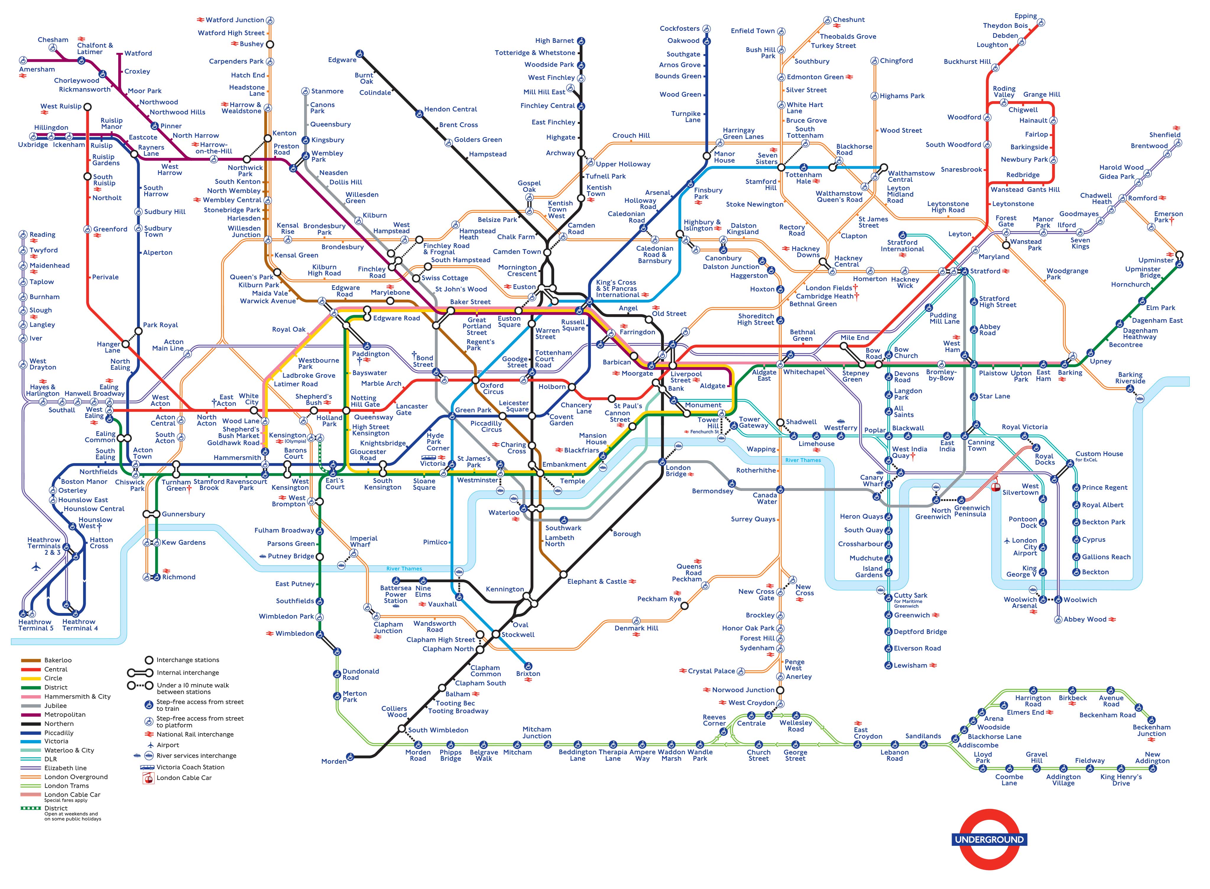 London Underground Tube Map Wallpaper