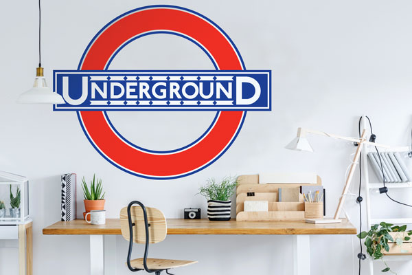 London Underground Historic Roundel Wallpaper Mural