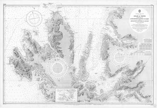 Portland Bill to the Needles Nautical Chart Poster