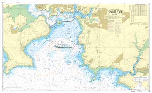 Plymouth Sound and Approaches Nautical Chart Poster