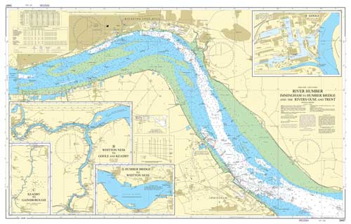 River Humber - Immingham to Humber Bridge Nautical Chart Poster