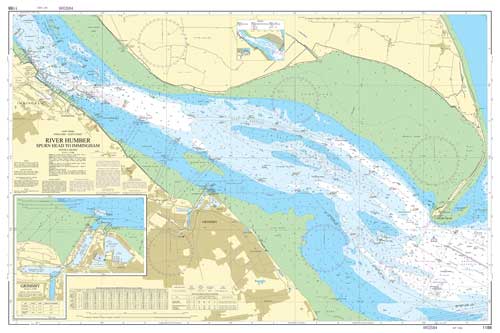 River Humber - Spurn Head to Immingham Nautical Chart Poster