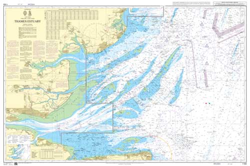 Thames Estuary Nautical Chart Poster