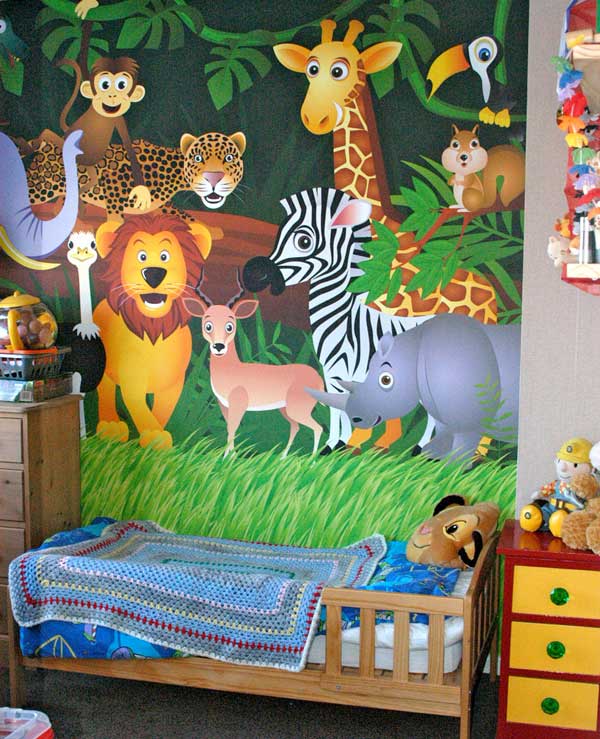 Self adhesive wallpaper mural for bedroom wall