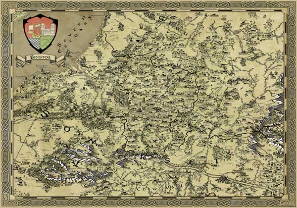 Fantasy Map of Bristol