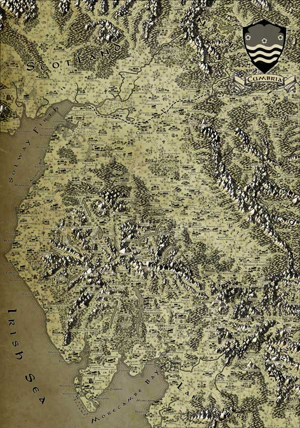 Fantasy Map of Cumbria