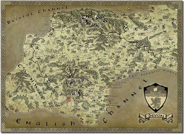 Fantasy Map of Devon