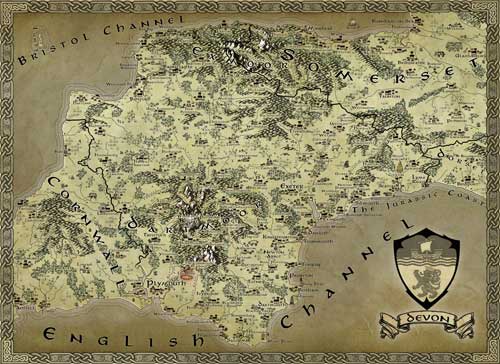 Devon Fantasy Map