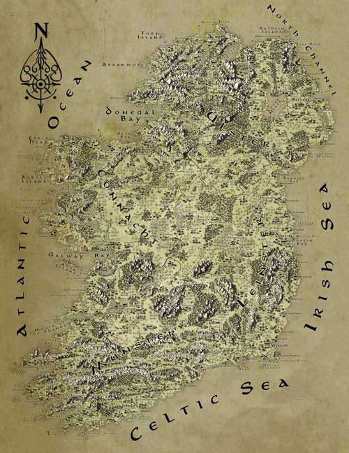 Ireland Fantasy Map