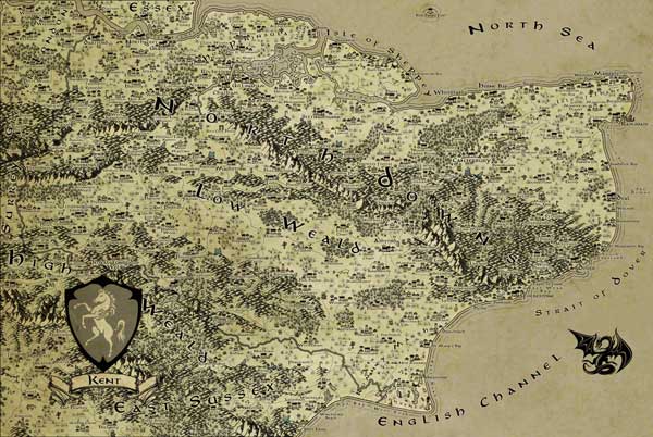 Fantasy Map of Kent