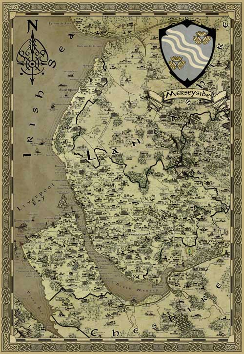 Merseyside Fantasy Map