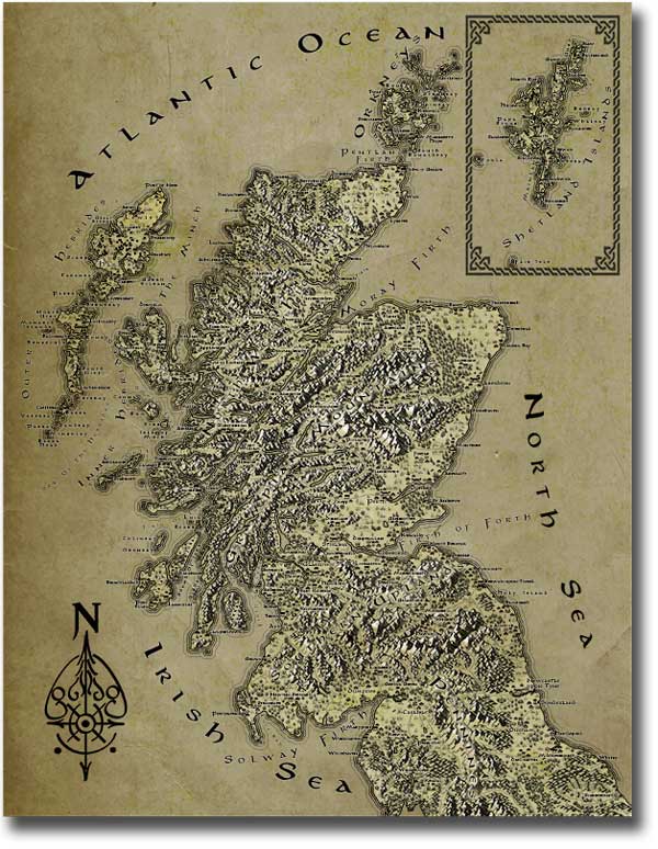 Fantasy Map of Scotland