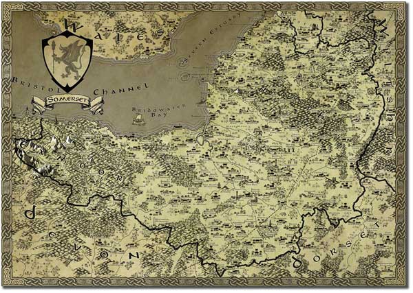 Fantasy Map of Somerset
