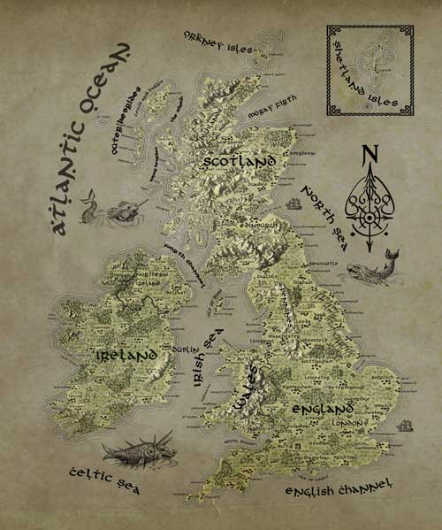 UK Fantasy Map