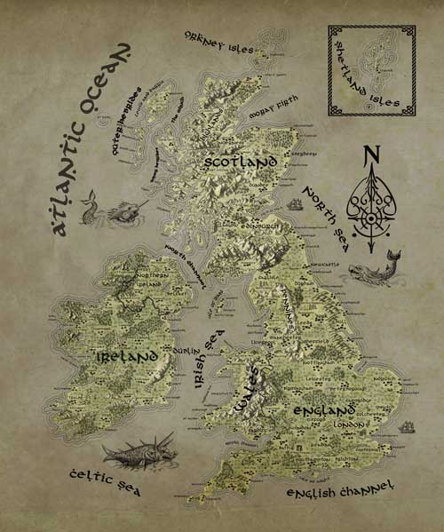 UK Fantasy Map