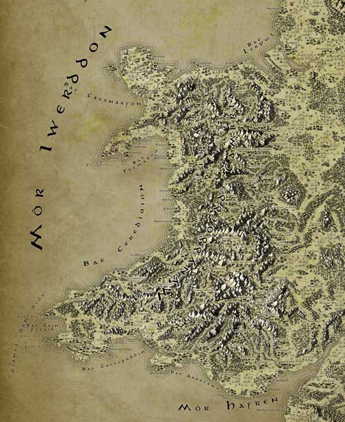 Wales Cymraeg Fantasy Map