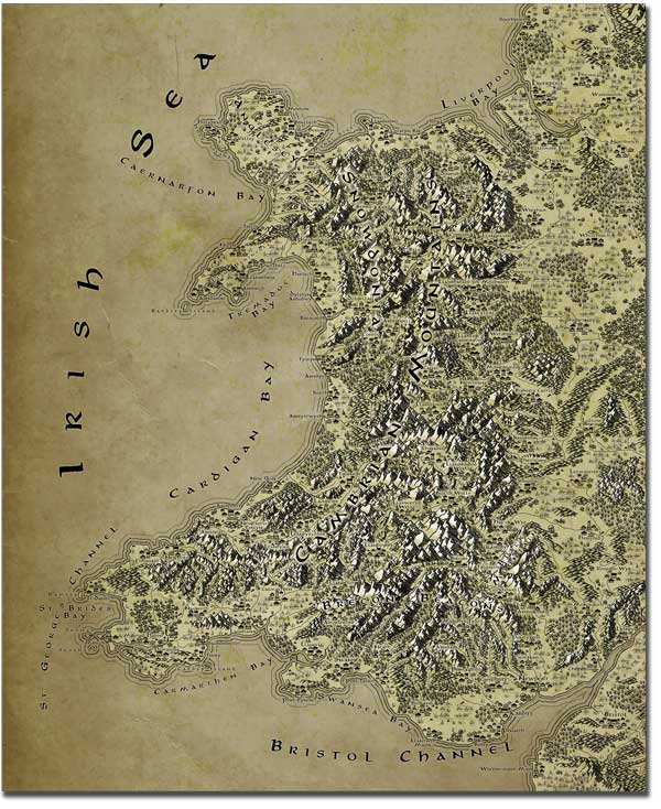 Fantasy Map of Wales
