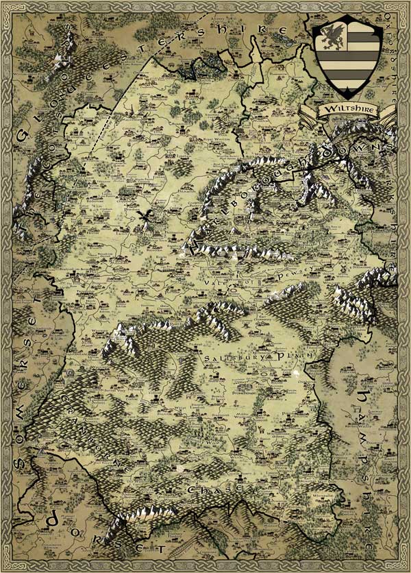 Fantasy Map of Wiltshire