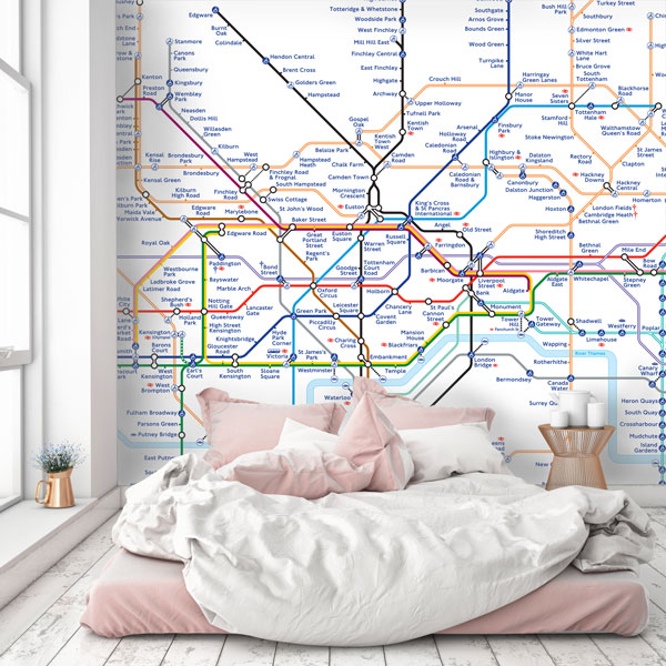 London Underground Tube Map Wallpaper Mural