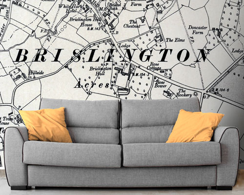 Bespoke Map Wallpaper - Based On Your Town Or Postcode