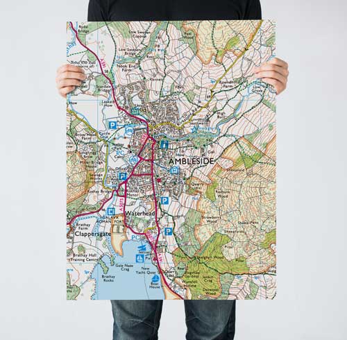 Ordnance Survey Explorer Map Poster