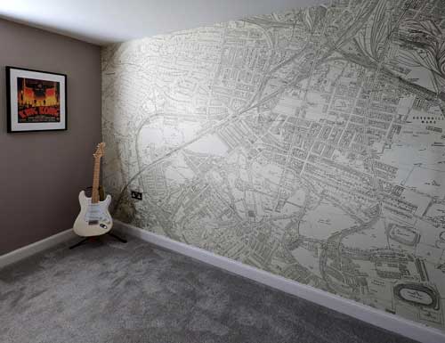 Historic Ordnance Survey 25inch map wallpaper