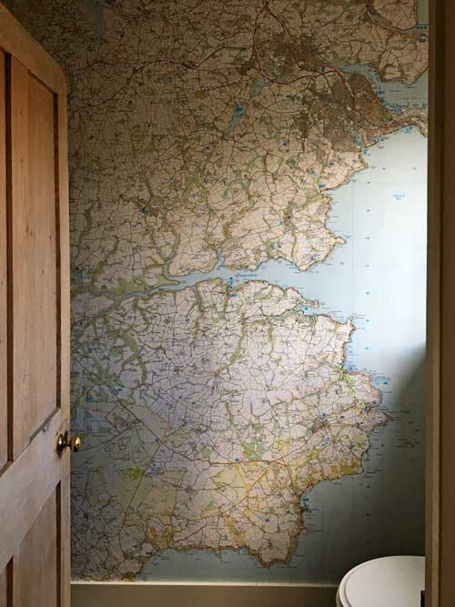 Ordnance Survey Explorer Map Mural for lounge