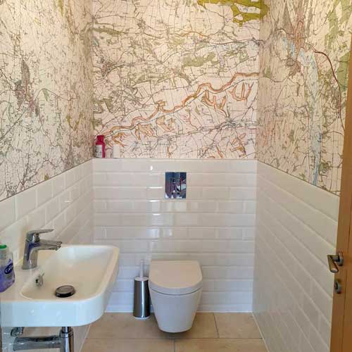 OS Explorer Map Wallpaper for downstairs loo