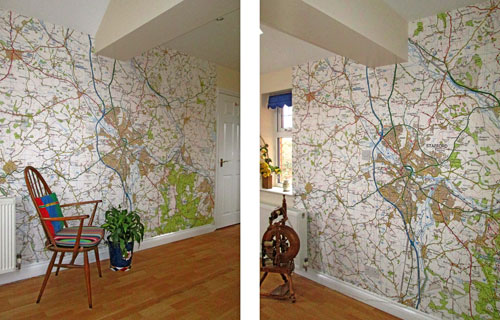Elisabeth Tomlinson - Ordnance Survey Landranger map wallpaper of Stafford