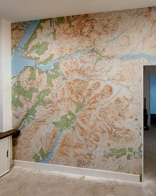 Ordnance Survey Explorer 50k map wallpaper for Glencoe Mountain Rescue